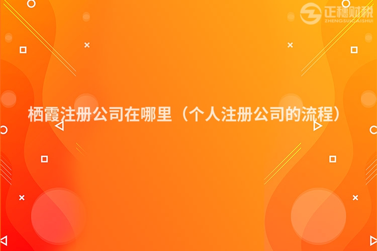 栖霞注册公司在哪里（个人注册公司的流程）